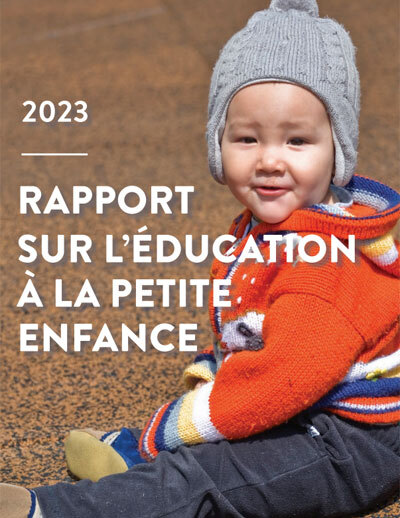 Couverture du Rapport sur l’éducation à la petite enfance 2023